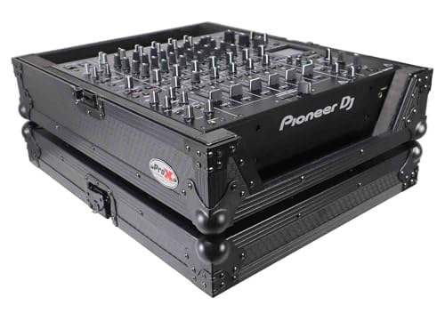 ProX ATA Style Flight Road Case for Pioneer DJM-A9 & DJM V10 DJ Mixer (All Black)
