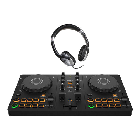 AlphaTheta DDJ-FLX2 + HF125 Headphones