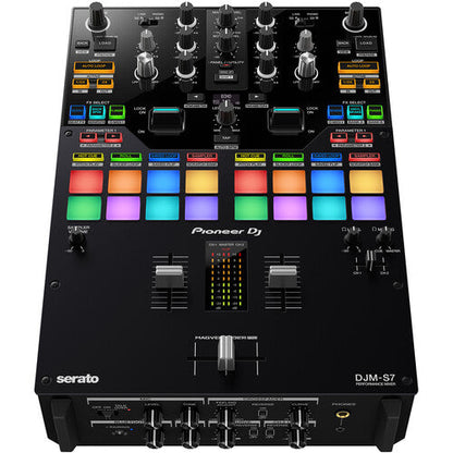 Pioneer DJ DJM-S7 Scratch Style DJ Mixer + Decksaver Dust Cover