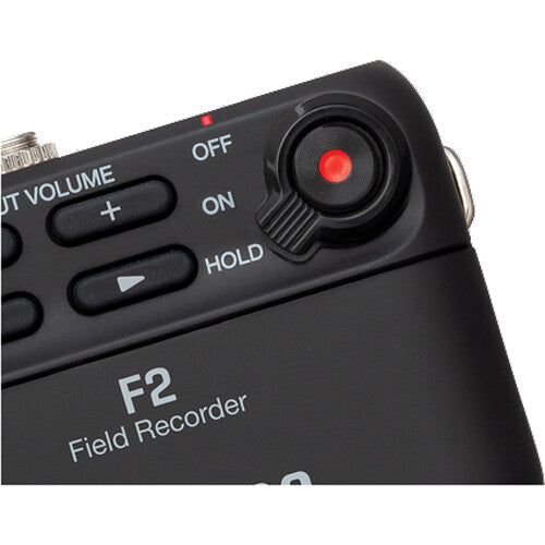 Zoom F2 Ultracompact Portable Field Recorder with Lavalier Microphone