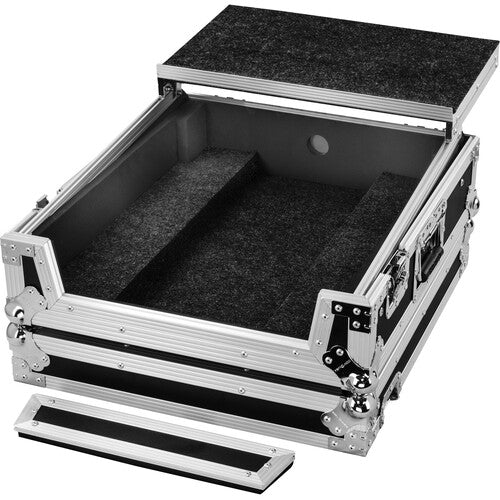Odyssey Flight Zone Glide Style Flight Case for Pioneer DJM-A9 Mixer (Silver on Black)