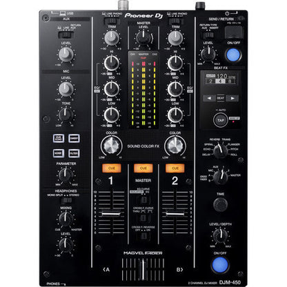 Pioneer DJ DJM-450 - 2-Channel DJ Mixer with FX