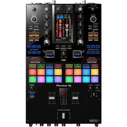 Pioneer DJ DJM-S11 Professional 2-Channel Battle Mixer for Serato DJ Pro / rekordbox (Black)
