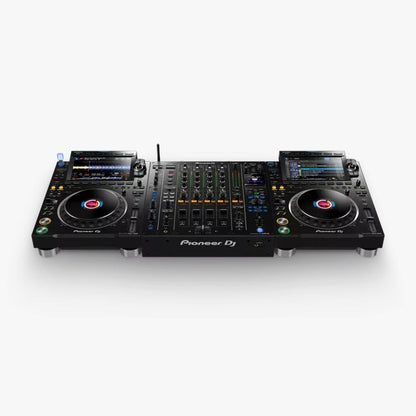 Pioneer DJ CDJ-3000 High-Resolution Pro-DJ Multiplayer (Black) + Pioneer DJ DJM-A9 4-Channel Digital Pro-DJ Mixer with Bluetooth (Black) - Flagship DJ System Bundle