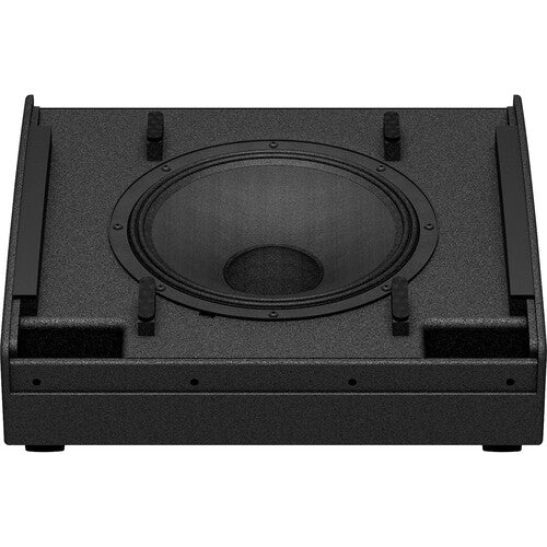 Yamaha DHR12M 2-Way Coaxial 12 Active Floor Monitor / Loudspeaker Bundle with Cables