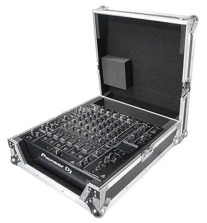 ProX ATA Style Flight Road Case for Pioneer DJM-A9 & DJM V10 DJ Mixer (Black / Silver)
