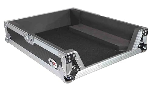 ProX ATA Style Flight Road Case for Pioneer DJM-A9 & DJM V10 DJ Mixer (Black / Silver)