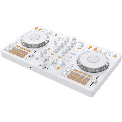 Pioneer DJ DDJ-FLX4 2-deck rekordbox and Serato DJ Controller - White, Limited Edition