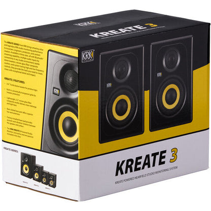 KRK Kreate 3 Powered Studio Monitors Pair