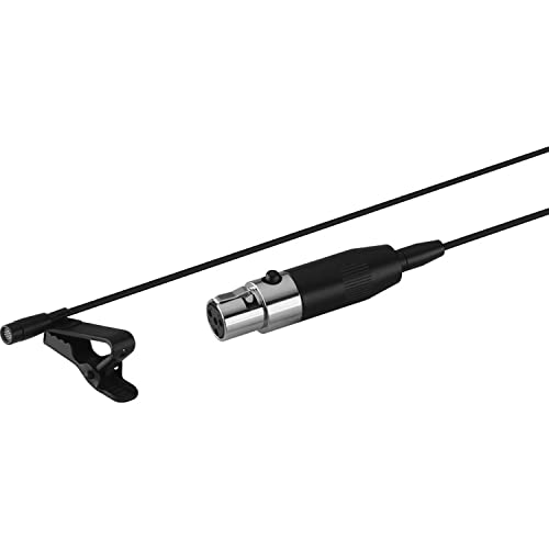 JTS CM-125iB Omni-Directional Miniature Lavaliere Microphone, Black