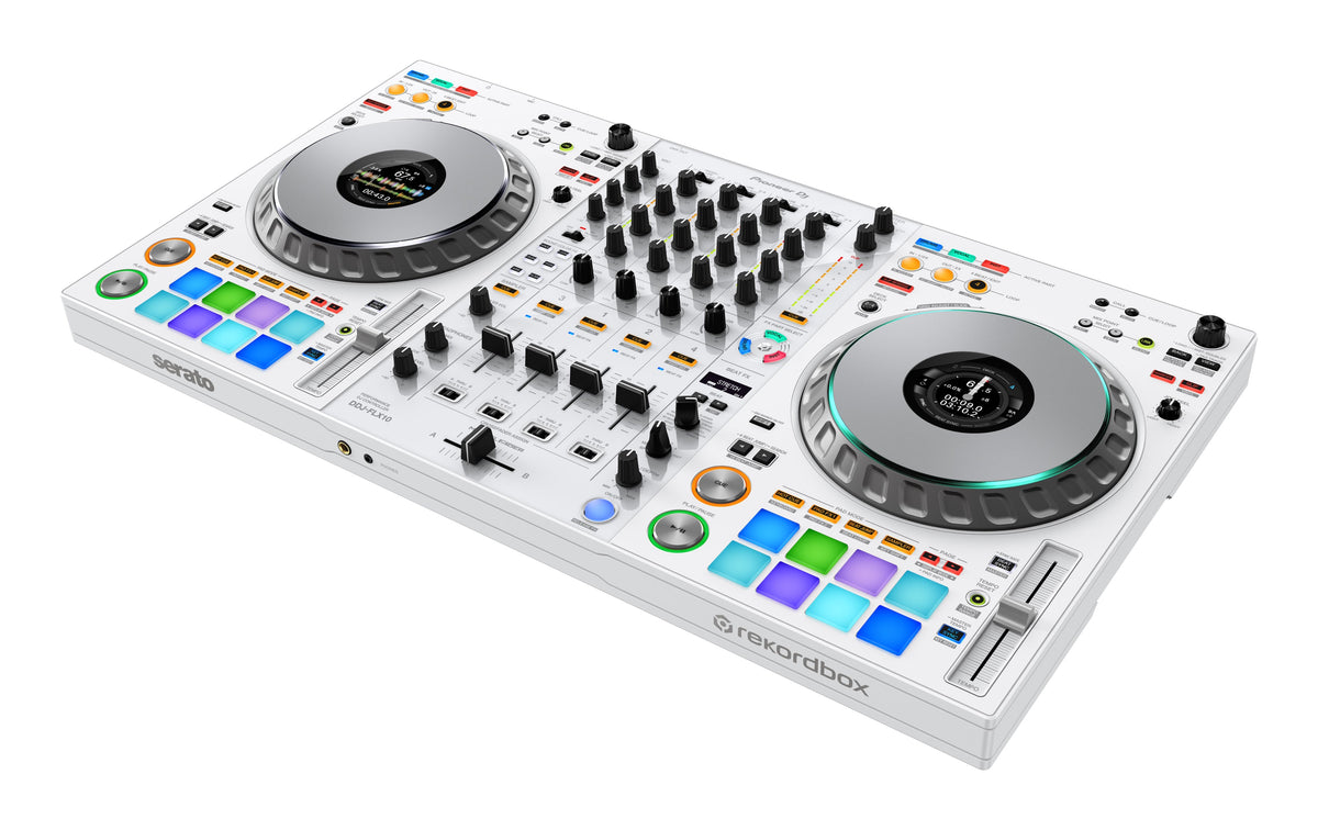Pioneer DJ DDJ-FLX10-W Limited Edition - 4-channel DJ controller for Rekordbox & Serato - White