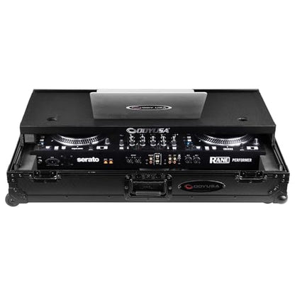 Odyssey 1U Flight Case for Rane Performer Industrial Board with Glide-Style Laptop Platform