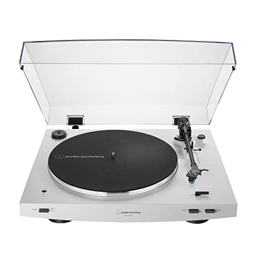 Audio-Technica Consumer AT-LP3XBT Fully Automatic Two-Speed Turntable with Bluetooth (White)