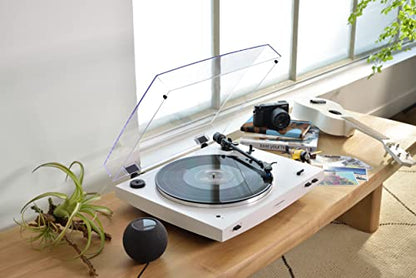 Audio-Technica Consumer AT-LP3XBT Fully Automatic Two-Speed Turntable with Bluetooth (White)