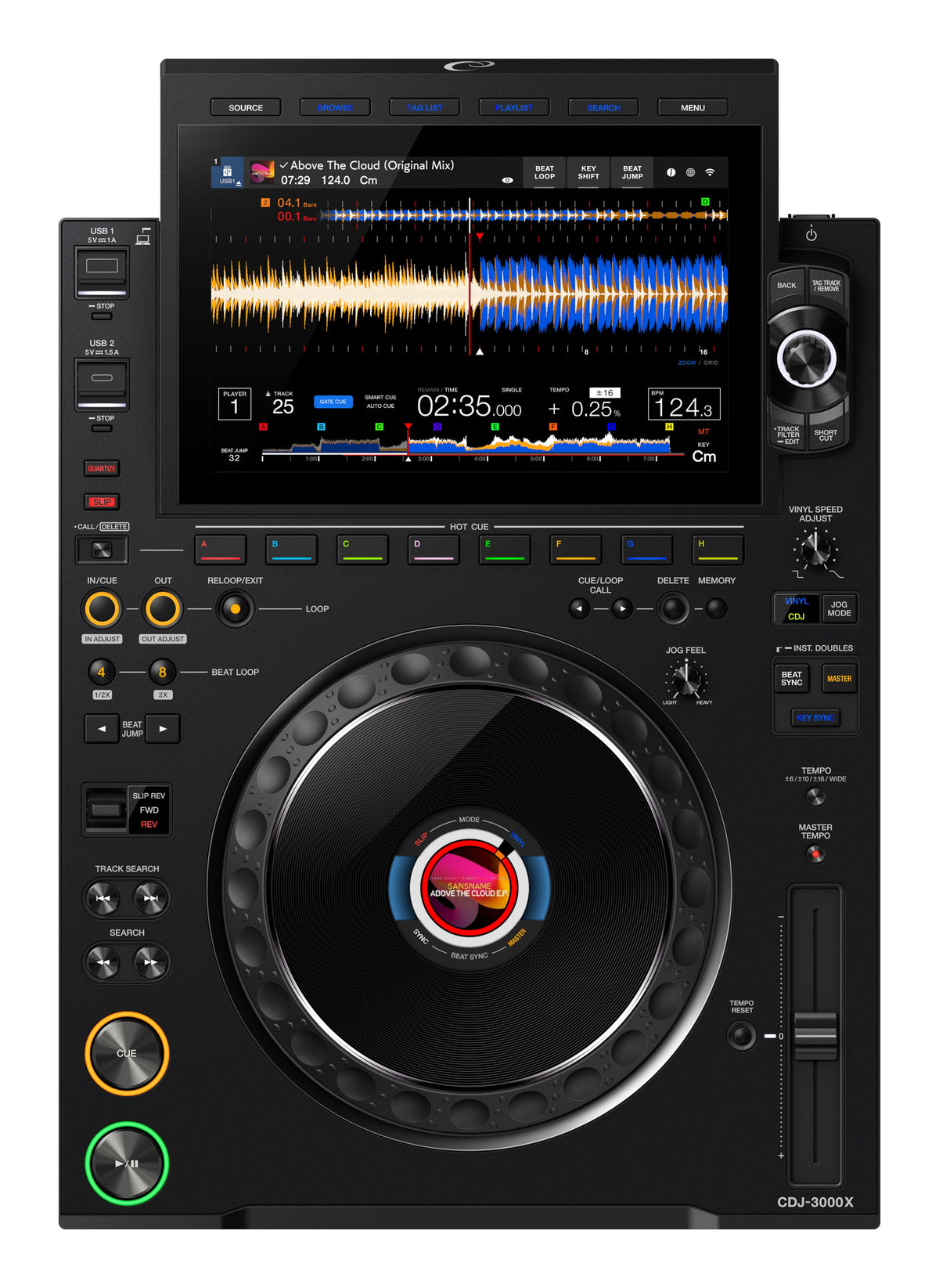 AlphaTheta CDJ-3000X A next-generation flagship DJ player