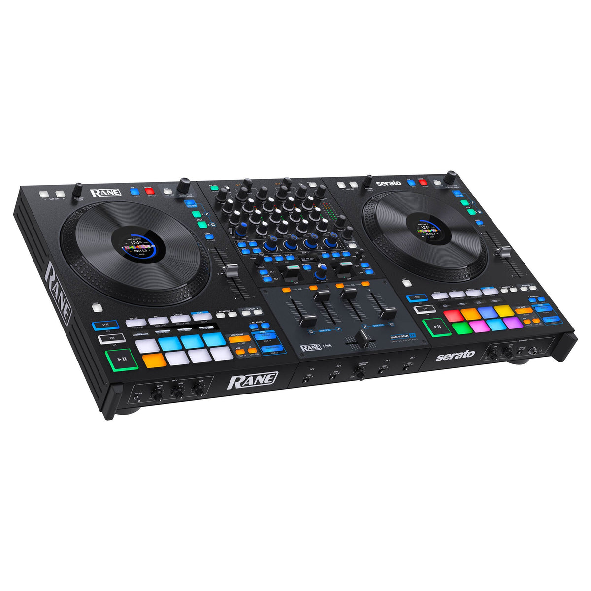 Rane Four Advanced Four-Channel Stems DJ Controller + Magma FLXGUARD DJ Controller Trolley