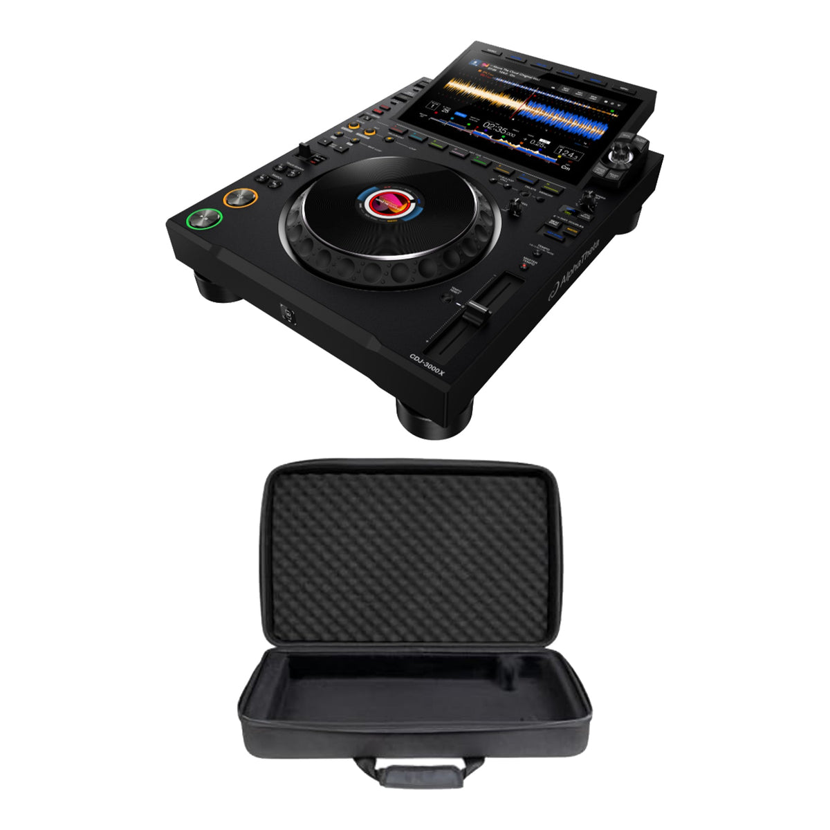 AlphaTheta CDJ-3000X A next-generation flagship DJ player + Headliner Pro-Fit Case