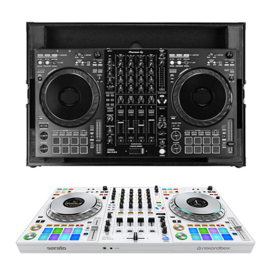 Pioneer DJ DDJ-FLX10-W  + Odyssey 810FLX10M I-Board DJ Flight Case