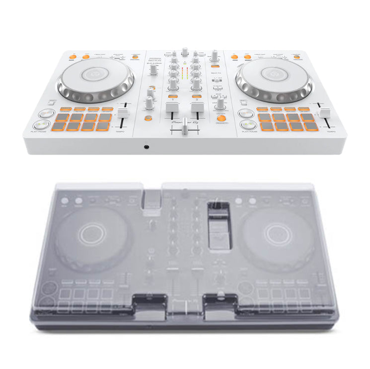 Pioneer DJ DDJ-FLX4 2-Channel DJ Controller  - White + Decksaver Dust Cover
