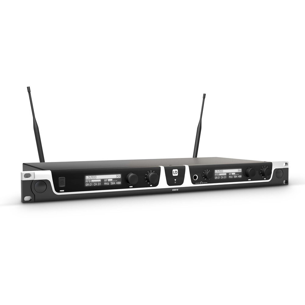 LD Systems U505 BPH Wireless Microphone System with 2-Bodypacks / 2-Headsets - 514 - 542 MHz