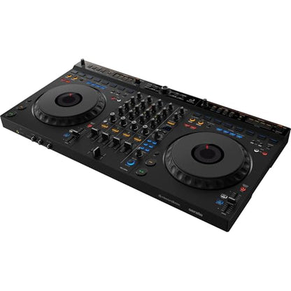 AlphaTheta DDJ-GRV6 4-Channel DJ Controller with Decksaver DDJ-GRV6 Protective Cover
