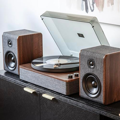 Crosley - Nocturne Record Player With Speakers - Charcoal