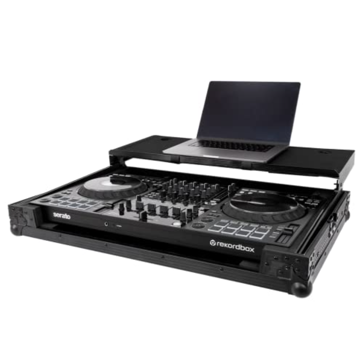 Pioneer DJ DDJ-FLX10-W 4-channel DJ controller + Headliner Flight Case with Laptop Platform
