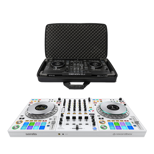 Pioneer DJ DDJ-FLX10-W 4-channel DJ controller + Magma CTRL Case XXL Plus II