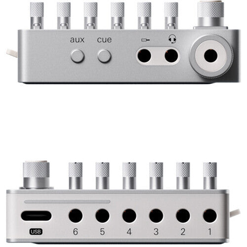 teenage engineering TX-6 Ultraportable Pro Mixer, Audio Interface, and Recorder (Silver)