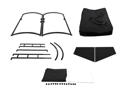JMAZ Lighting JZ5010 Command Booth Event Facade with Black and White Scrims