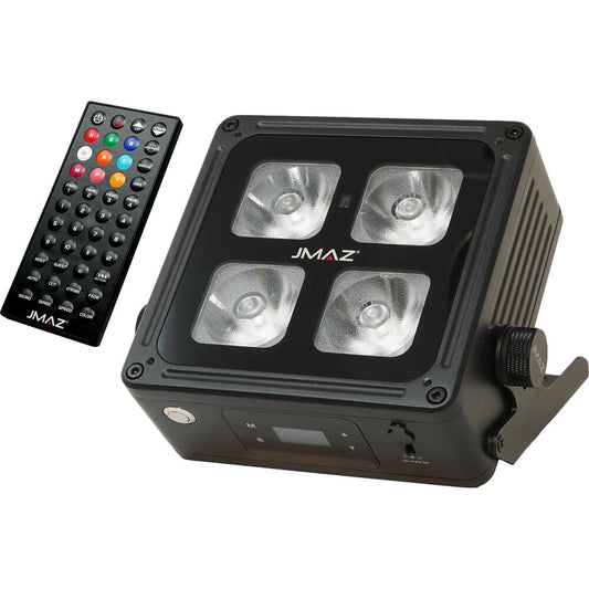JMAZ MAD PAR 4IP Battery Powered Outdoor RGBWA+UV LED Light with Wireless DMX