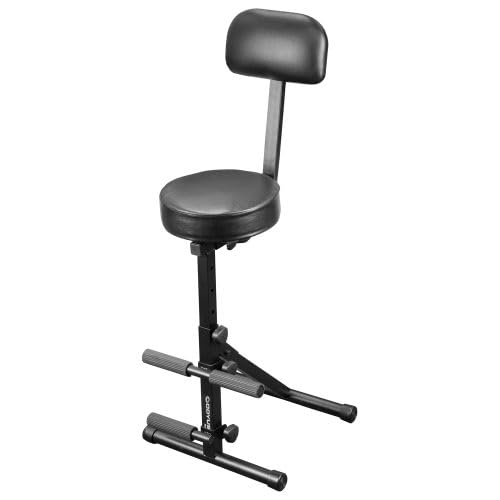Odyssey PROCHAIR Adjustable Padded DJ Chair with Dual Footrests