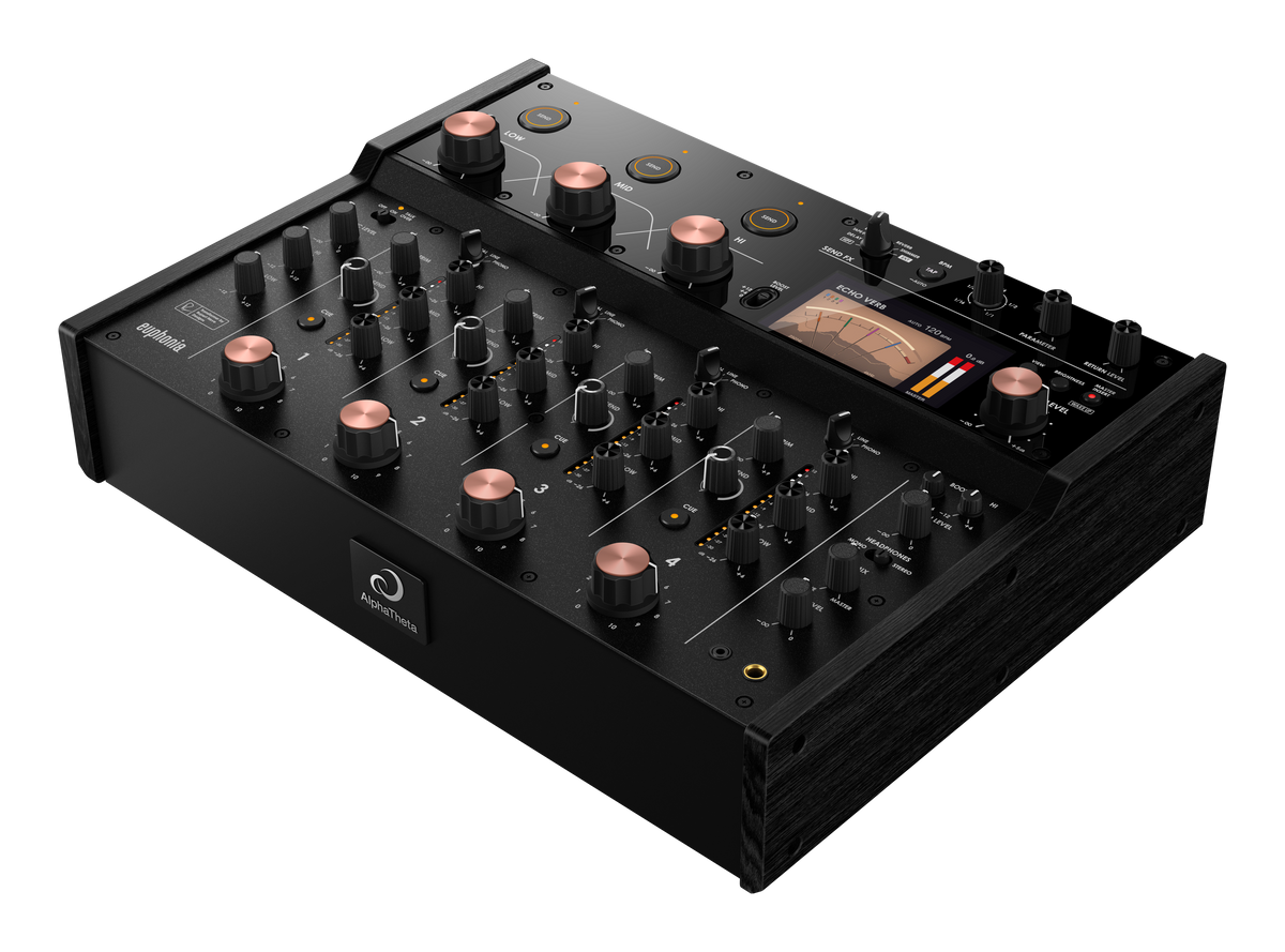 AlphaTheta EUPHONIA Professional 4-Channel Rotary Mixer with CDJ-3000 Professional DJ Media Player Pair