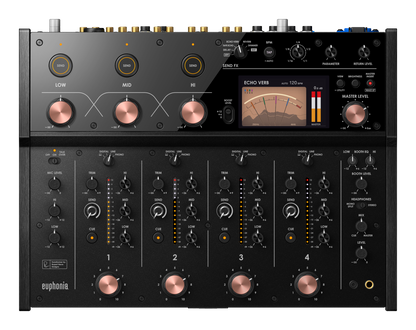 AlphaTheta Euphonia Professional Rotary Mixer + Magma MGA41036 Mixer Case