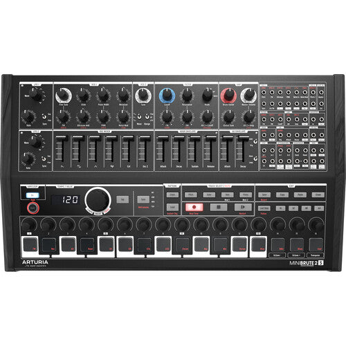 Arturia MiniBrute 2S Special Edition Noir Semi-Modular Analog Synthesizer/Sequencer (Black)