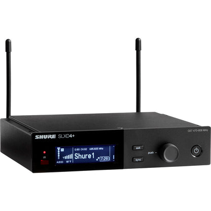 Shure SLXD14+/153T Digital Wireless Earset Headworn Microphone System (G57: 470 to 608 MHz)