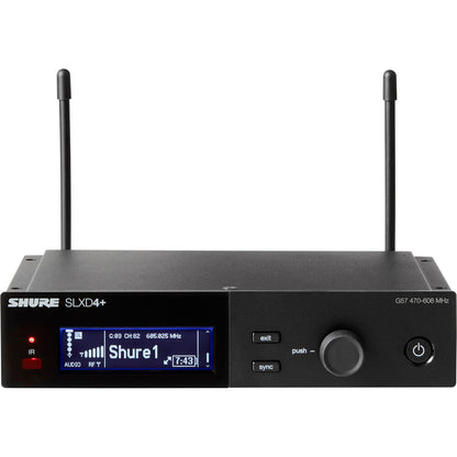 Shure SLXD14+/153T Digital Wireless Earset Headworn Microphone System (G57: 470 to 608 MHz)