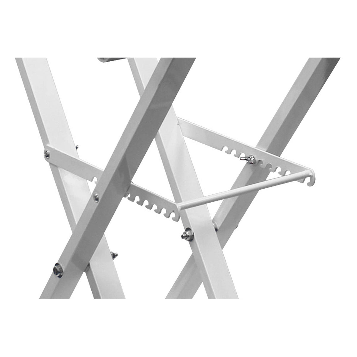 Odyssey Innovative Designs X-Stand Combo Dual-Tier Heavy-Duty Folding Stand with Microphone Boom & Laptop/Gear Shelf (white) (Open Box)