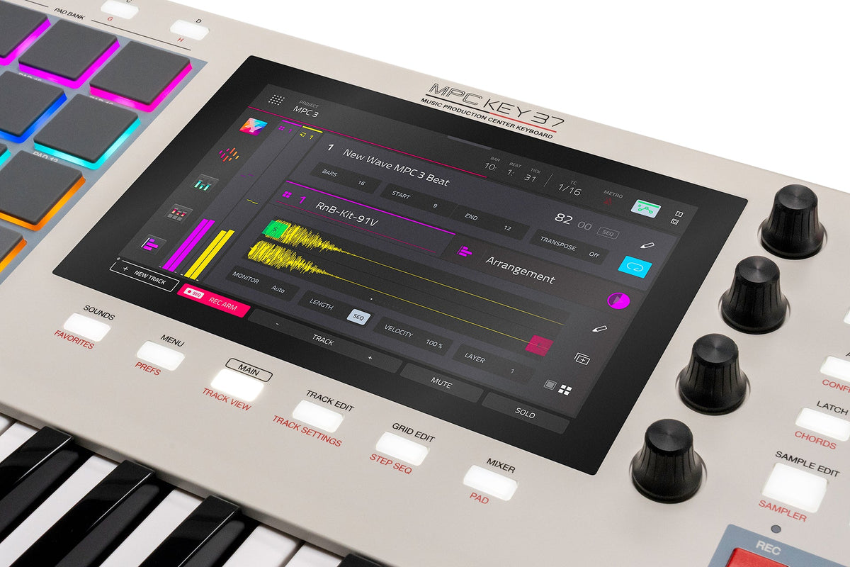 Akai Professional - MPC Key 37 G2 Next-Generation Standalone MPC Keyboard Synthesizer