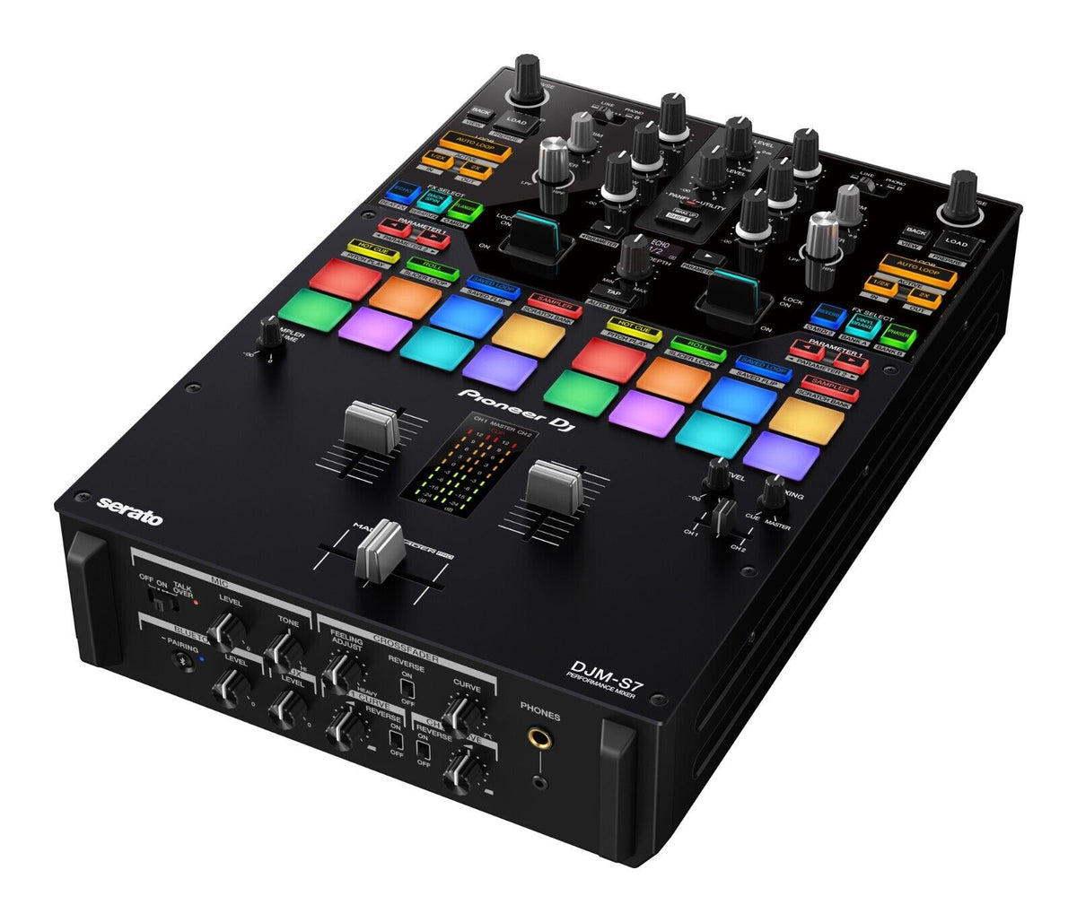 Pioneer DJ DJM-S7 Scratch Style DJ Mixer + Odyssey Base 2 Top Streemline Eva Case