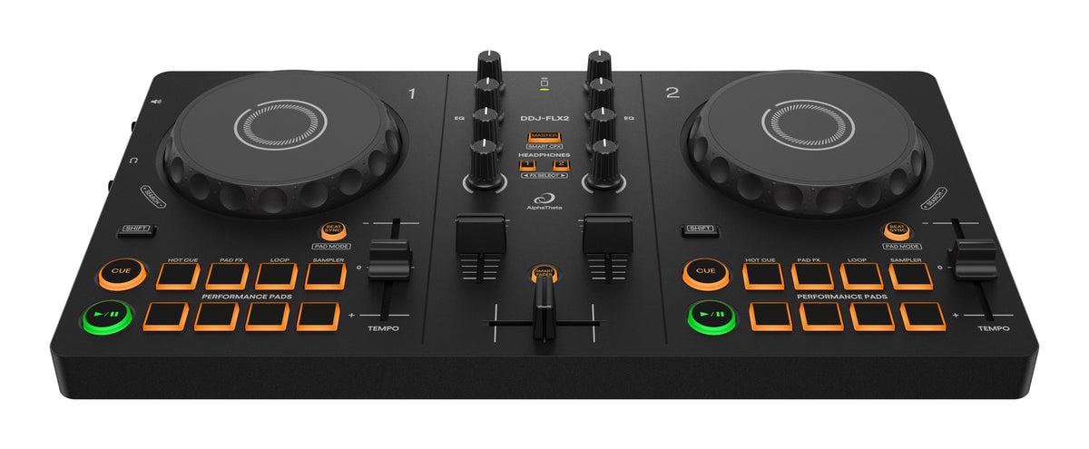 AlphaTheta DDJ-FLX2 DJ Controller for rekordbox, Serato DJ Lite, and djay + Decksaver Cover
