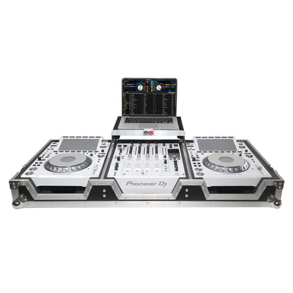 ProX XS-CDM3000WLT DJ Coffin Flight Case for Pioneer Mixer DJM-900NXS2 and 2x CDJ-3000 with Wheels and Laptop Shelf