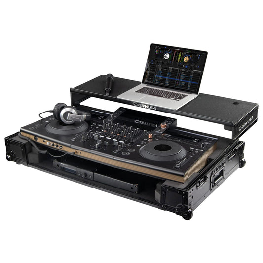 Odyssey FFXOPUSQUADCW1 Flight Effects Case for Pioneer DJ OPUS-QUAD DJ System with Glide Style Laptop Platform and Wheels