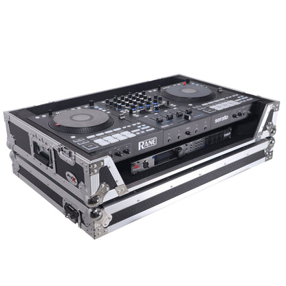 ProX XS-RANEFOURW ATA Flight Style Road Case for RANE Four DJ Controller with 1U Rack Space and Wheels (Open Box)