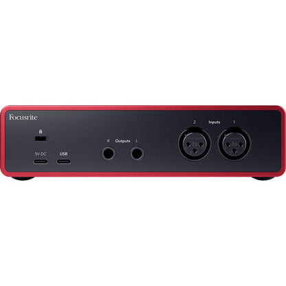 Focusrite Scarlett 2i2 Studio USB-C Audio Interface with Microphone and Headphones (4th Generation)