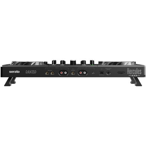 Hercules DJControl Inpulse 500 2-Deck USB DJ Controller with DJUCED Light Guides Software, Black (Open Box)