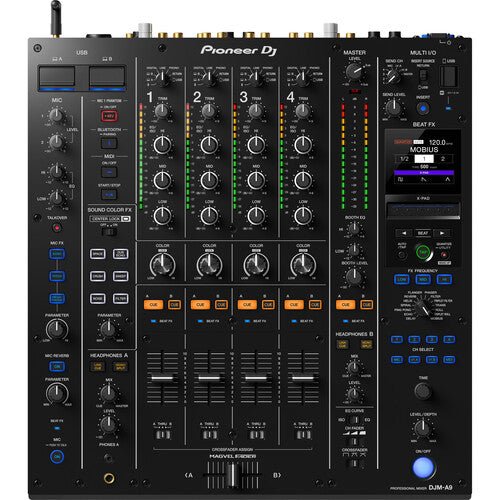 Pioneer DJ DJM-A9 4-channel professional DJ mixer + Decksaver Dust Cover