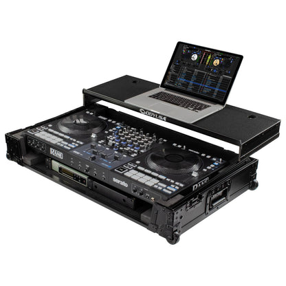 RANE FOUR I-Board Flight Case with Glide Style Laptop Platform and Wheels (Open Box)