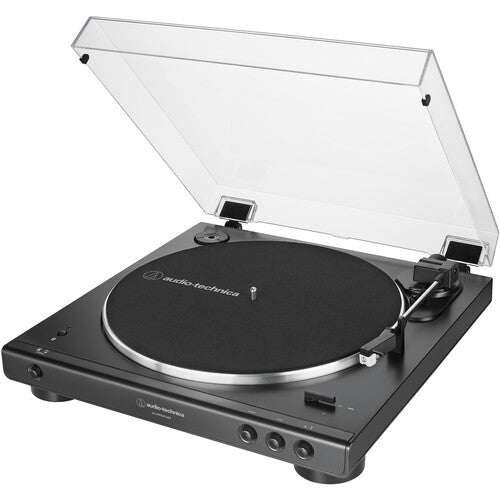 Audio-Technica Consumer AT-LP60XBT-USB-BK Fully Automatic Two-Speed Stereo Turntable with Bluetooth & USB (Black) (Open Box)