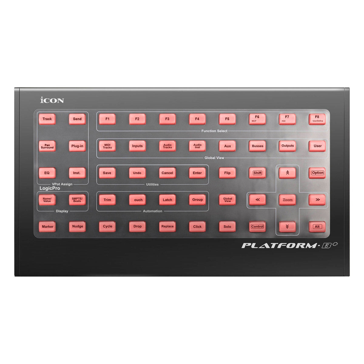 Icon Pro Audio Platform B+ - 50-Button Module for Platform M+ DAW Control Surface